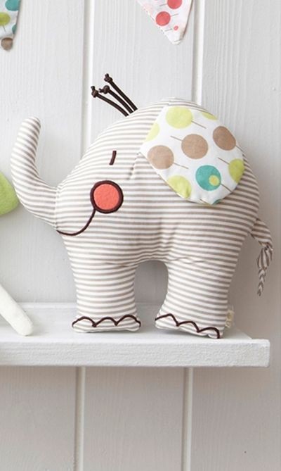 Doudou 'éléphant' 100 % Coton