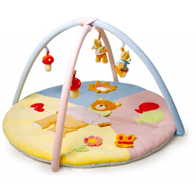 Tapis d'éveil avec arches d'activités "oursons" Tapis d'éveil avec arches d'activités "oursons"