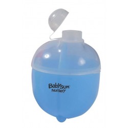 Boite à lait en poudre 3 compartiments (bleu)