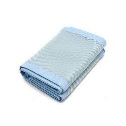 Tour De Lit Aere Et Respirant 2 Cotes En Bleu Ciel