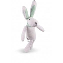 Lapin doudou blanc 'Hoppy' 