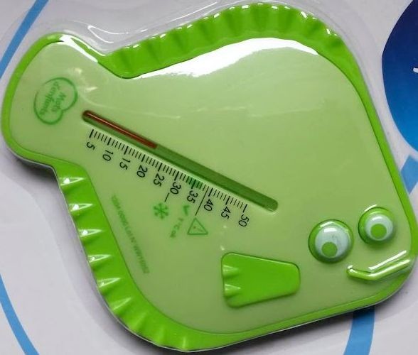 Thermomètre de bain vert