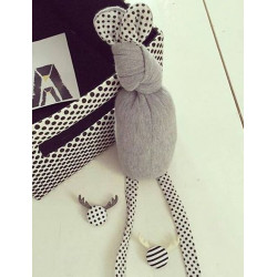 Doudou Bunny Gris 