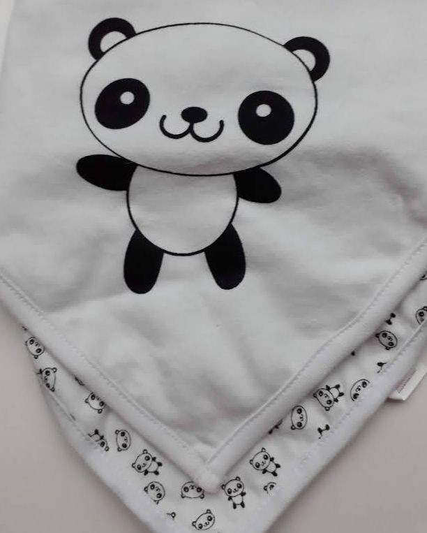 2 Bavoirs Bandana "Panda"