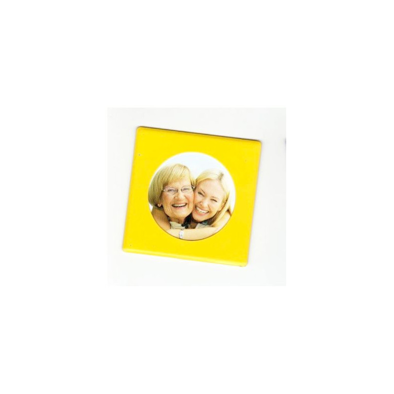 Mini cadre photo magnétique jaune Mini cadre photo magnétique jaune