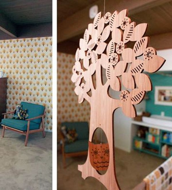 Mobile en bois '3 amis dans...