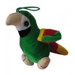 Peluche 'perroquet' en vert 