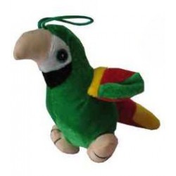 Peluche 'perroquet' en vert