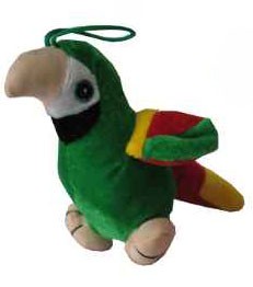 Peluche 'perroquet' en vert