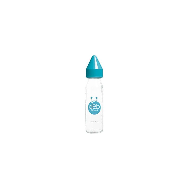 Biberon DBb Remond Régul'Air 360 Ml - Polypropylène Sans BPA - Tétine Silicone Anti-colique 3 Débits - 4 Mois Et Plus - Fabriqué En France - Turquoise