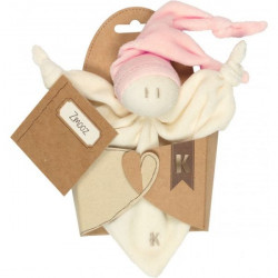 Doudou bio Zmooz rose dès la naissance 