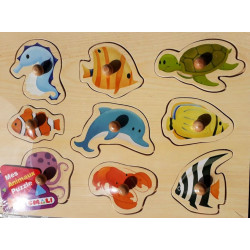 Puzzle en bois 'mes animaux' 