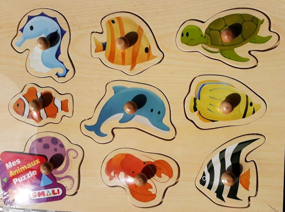 Puzzle en bois 'mes animaux'