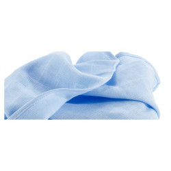 Lange en coton hydrophile bleu 70 cm 