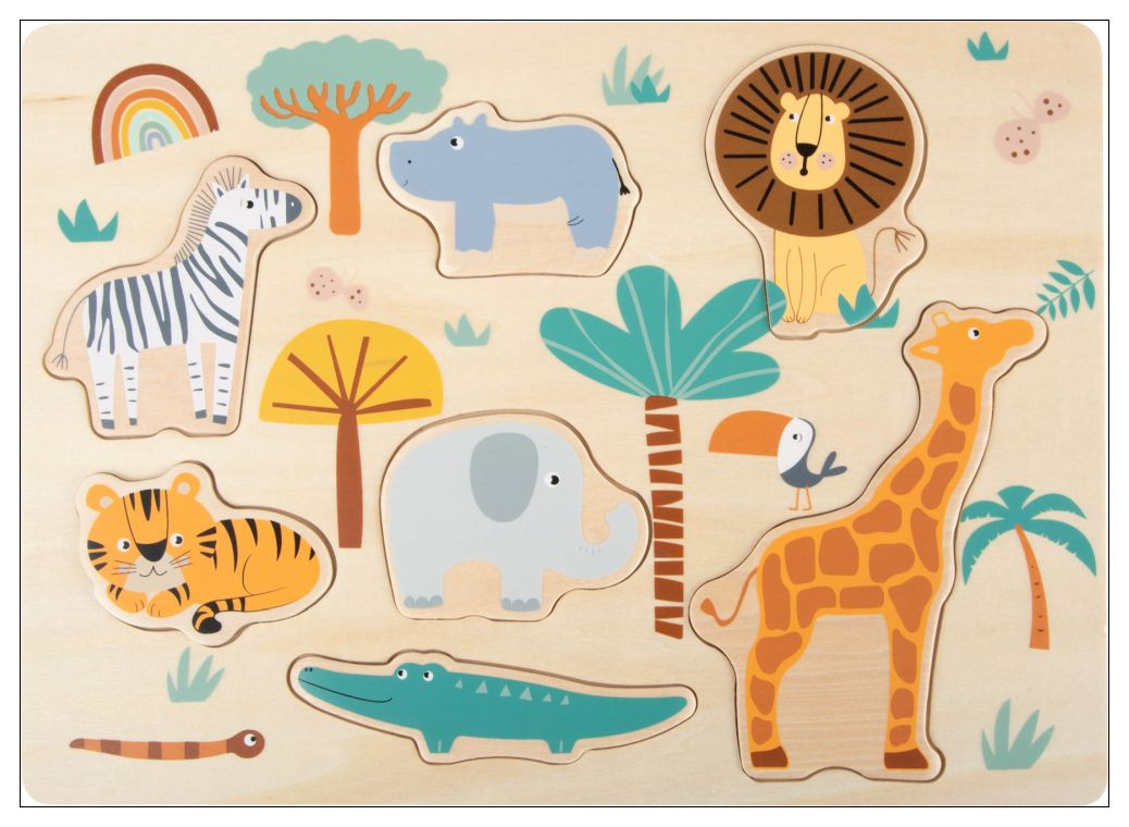 Puzzle en bois Safari