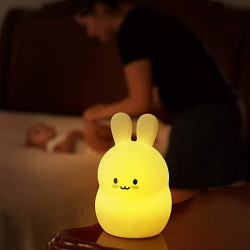 Veilleuse Lapin Rechargeable Portable 9 couleurs 