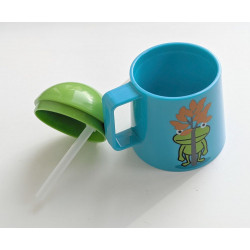 Tasse avec paille 'Tiny Frog' 12 mois + 