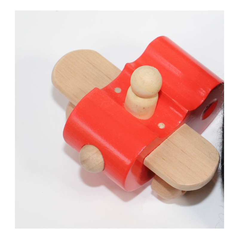 Avion rouge en bois dès 2 ans Avion rouge en bois dès 2 ans