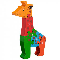 Puzzle en bois Girafe Chiffres 
