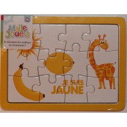 Puzzle en bois 'le jaune'