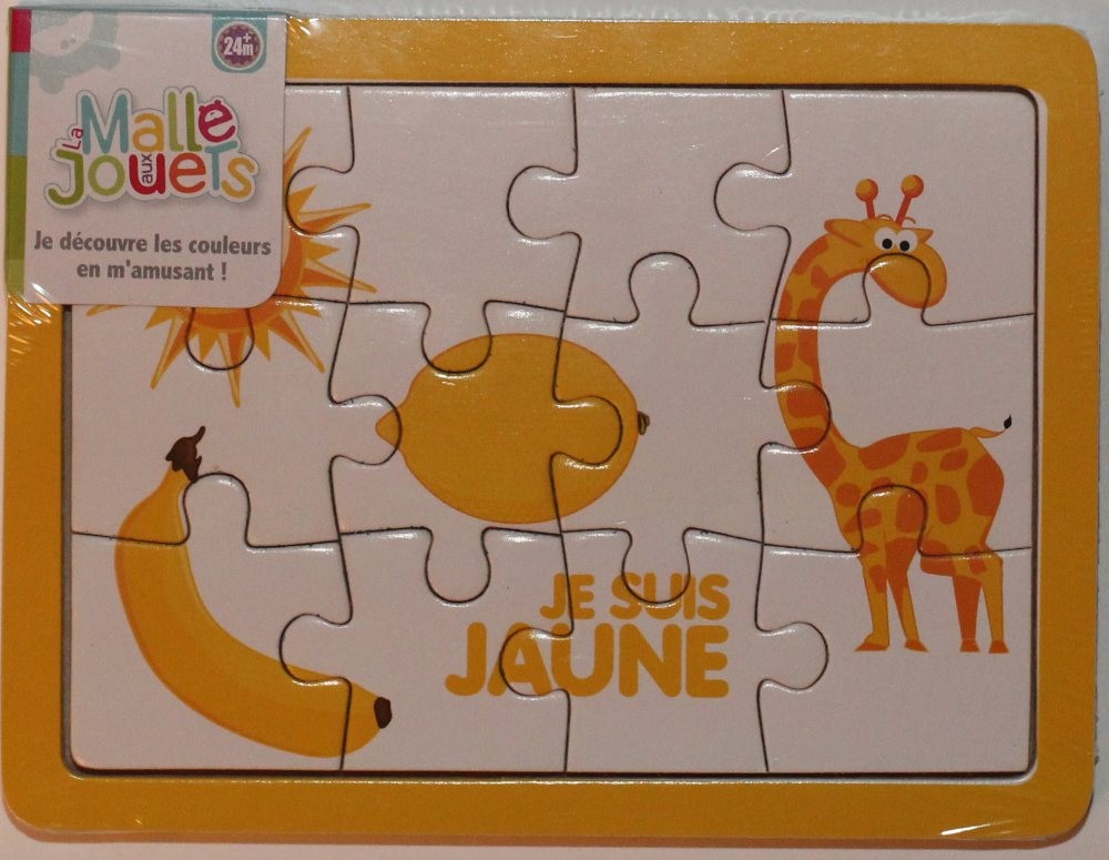 Puzzle en bois 'le jaune'