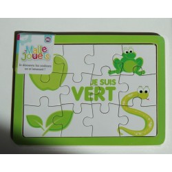 Puzzle en bois 'le vert' 