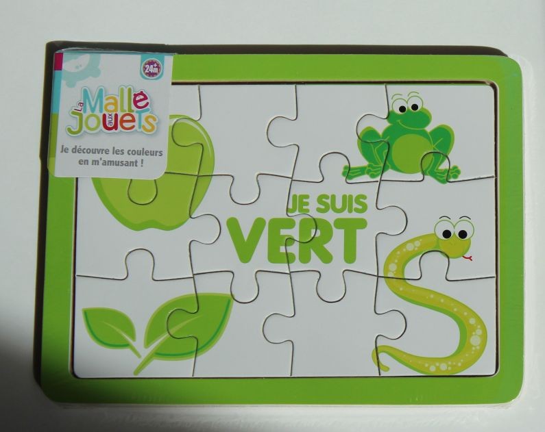 Puzzle en bois 'le vert'