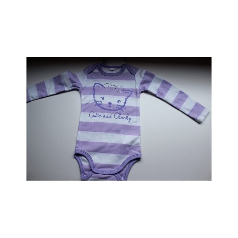 Body mauve en coton 12 mois Body mauve en coton 12 mois