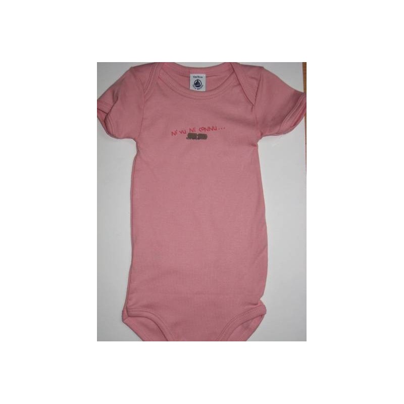 Body rose bébé en coton 12 mois Body rose bébé en coton 12 mois