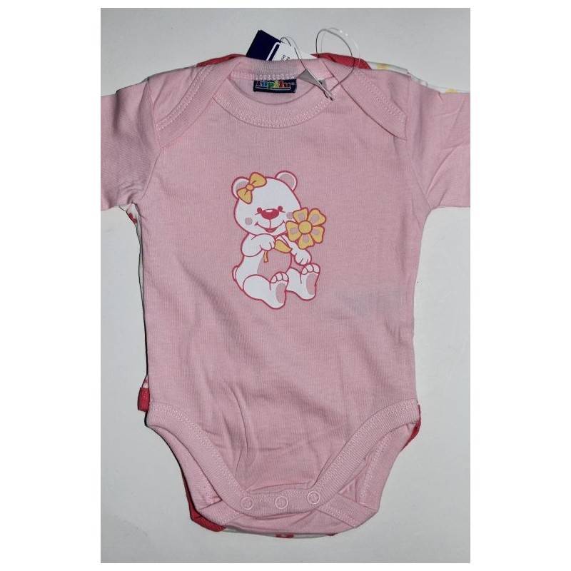 Body rose en coton bio 12-24 mois Body rose en coton bio 12-24 mois