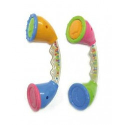 Hochet téléphone bébé 3 mois (rose, vert, bleu) 