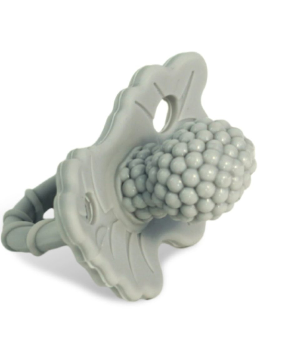 Sucette "Framboise" en gris