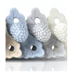 Sucette "Framboise" en gris 