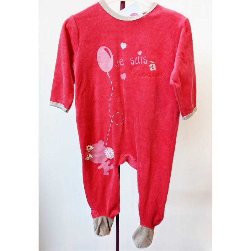 Pyjama dors-bien rose 12 mois 'P'tit Béguin' Pyjama dors-bien rose 12 mois 'P'tit Béguin'