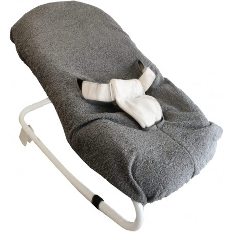 Housse de transat bébé en gris