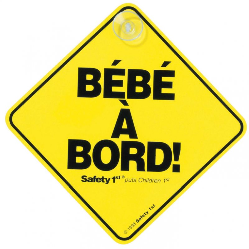 Signalétique à ventouse 'bébé à bord' Signalétique à ventouse 'bébé à bord'