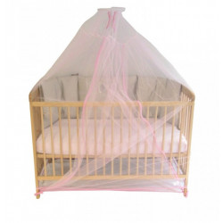 Moustiquaire de lit  Voile rose 