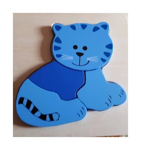 Puzzle en bois 'Chat' 1er âge