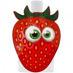 Gourde souple pour compote et purée Modèle FRAISE
