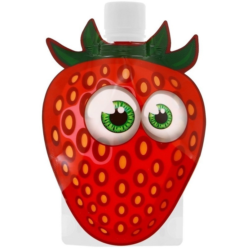 Gourde Souple Pour Compote Et Puree Modele Fraise