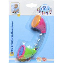 Hochet téléphone bébé 3 mois (rose, vert, bleu) 