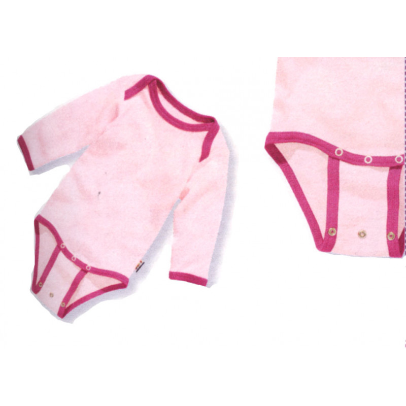 Body avec pressions d'extension 10-24 mois rose Body avec pressions d'extension 10-24 mois rose