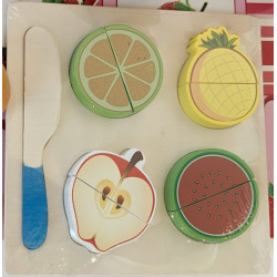 Melissa & Doug Fruits à couper en bois - Jouet d'imitation pas cher 