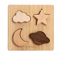 Puzzle en bois 4 pièces-Astres