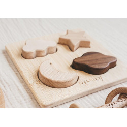 Puzzle en bois 4 pièces-Astres 