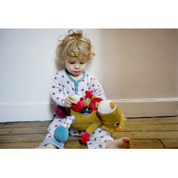 Peluche d'activités 'Marcel Le Lion' + 3 accessoires 