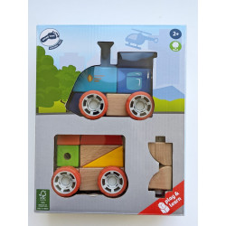 Train-Kit de construction en bois 