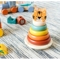 Tigre en bois à empiler 