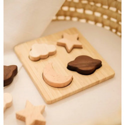 Puzzle en bois 4 pièces-Astres 