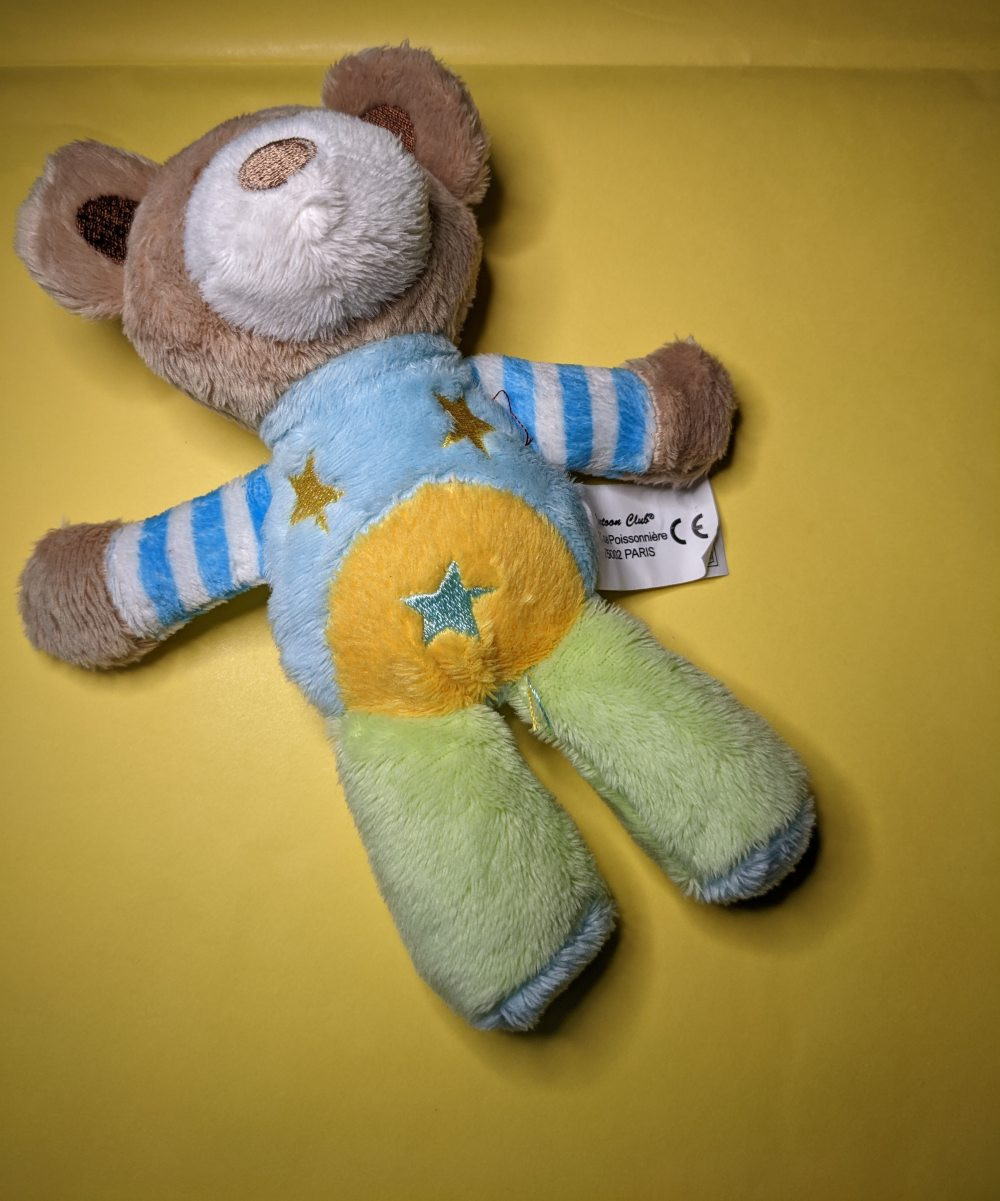Ours  peluche hochet
